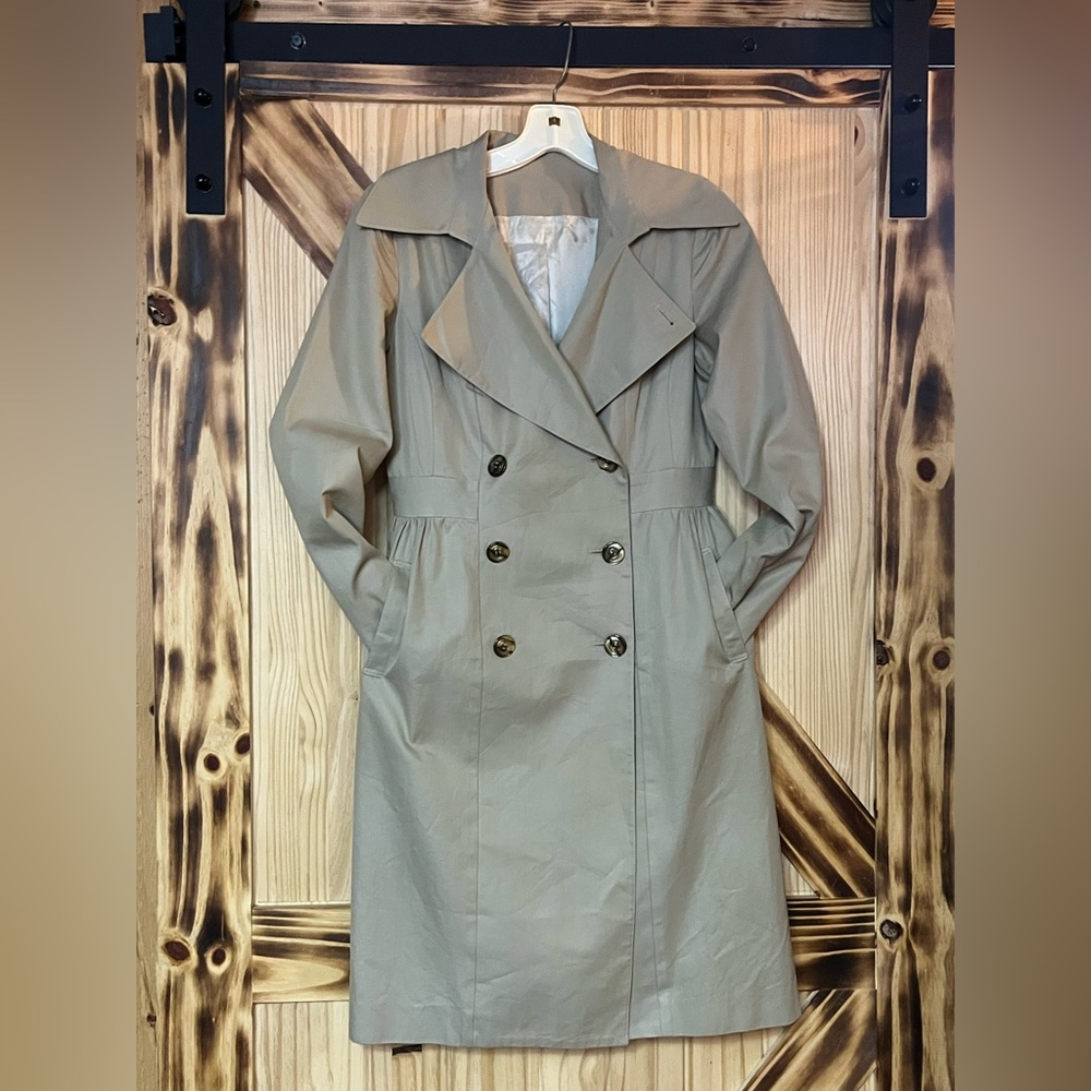 EUC Trench Coat Tan Med
